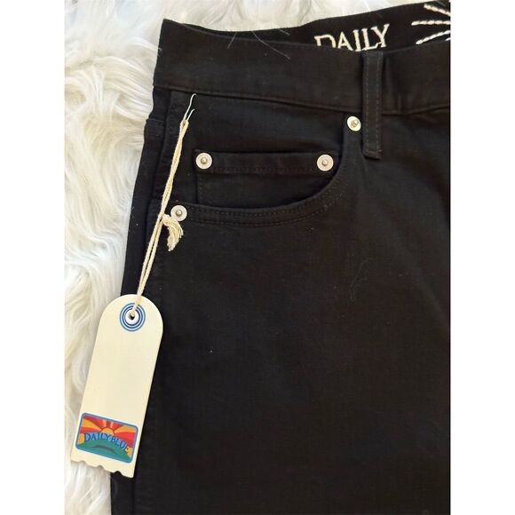 Daily Blue by Adriano Goldschmied  Black Straight Leg Jeans Size 31 NWT - Picture 11 of 16